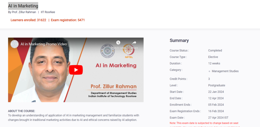 Top 6 AI marketing course with certificate 